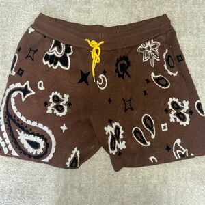 MNML Chocolate Paisley Athletic Shorts